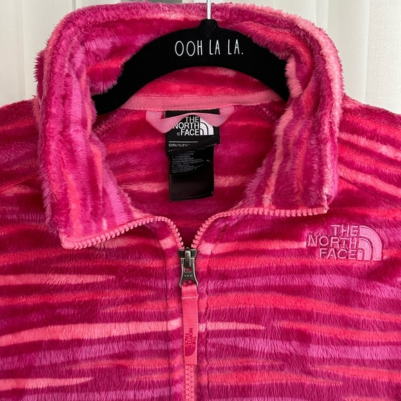 The North Face Girls Pink Fuzzy Lightweight Fleece Jacket 14 16 - Picture 3 of 8
